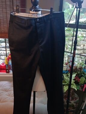 Haggar Black Straight Leg Chinos